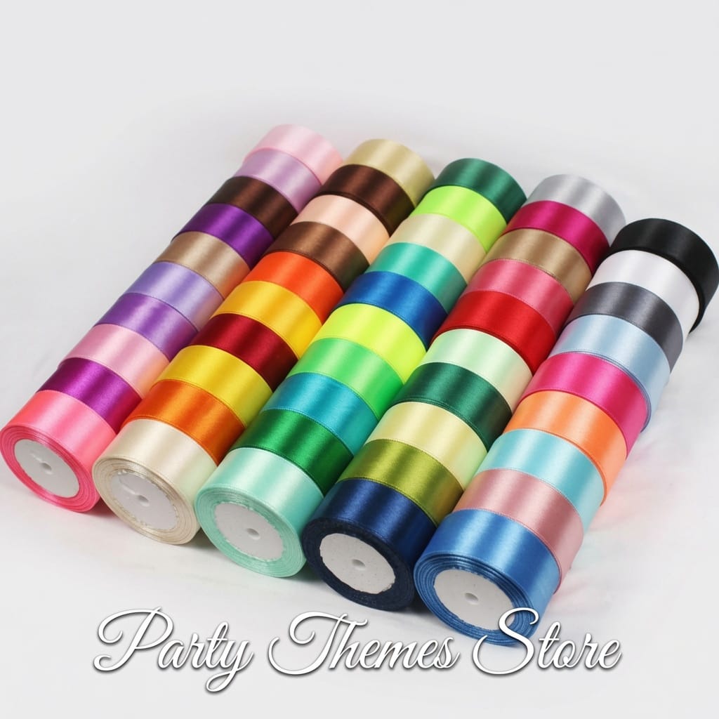 Multiple Color Silk Satin Ribbons – 10 Yards for Crafts & Gift Wrapping