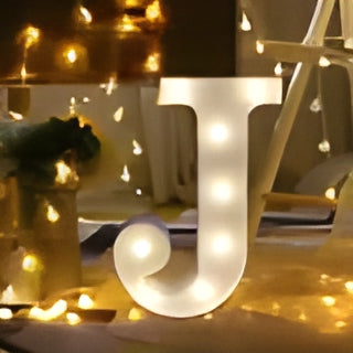 "J" – LED Marquee Light-Up Sign