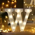 "W" – LED Marquee Light-Up Sign
