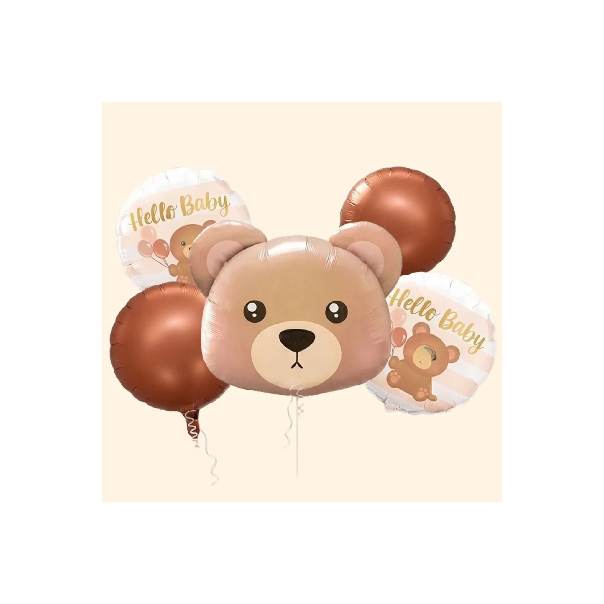 Teddy Bear Foil Balloon Set