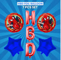 HBD Foil Balloons - 7 pcs foil balloons Set