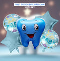 First Tooth Foil Balloon Set (5 Pcs) – Baby Boy & Girl Tooth Party Balloons in Pakistan