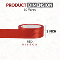 Multiple Color Silk Satin Ribbons – 10 Yards for Crafts & Gift Wrapping
