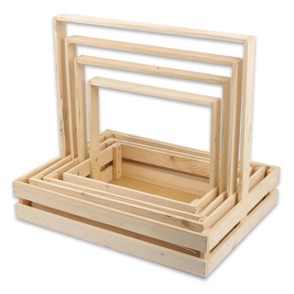Wooden Baskets Set of 5