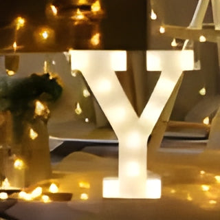 "Y" – LED Marquee Light-Up Sign