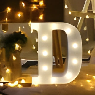 "D" – LED Marquee Light-Up Sign